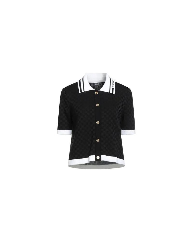 Versace STRICKWAREN - Strickjackenauf YOOX.COM Schwarz
