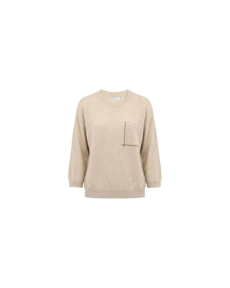 Brunello Cucinelli STRICKWAREN - Pulloverauf YOOX.COM Beige
