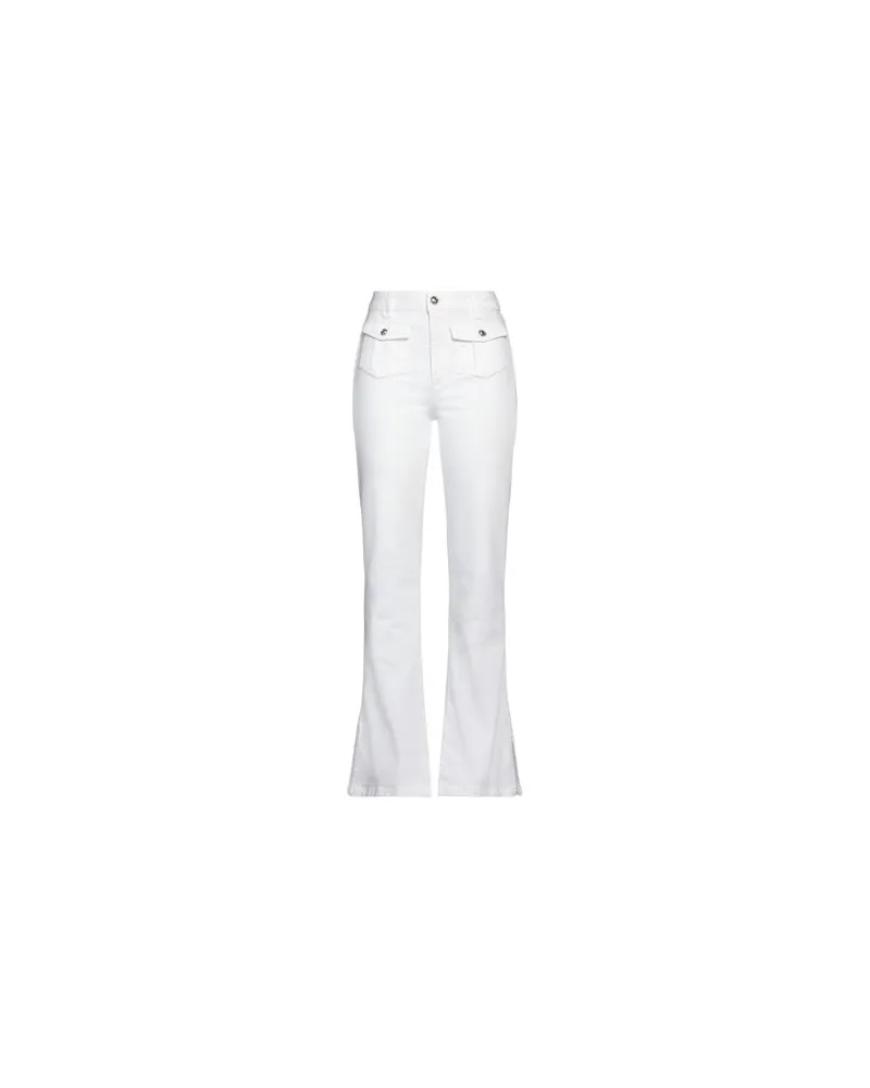 Guess HOSEN & RÖCKE - Jeanshosenauf YOOX.COM Weiß