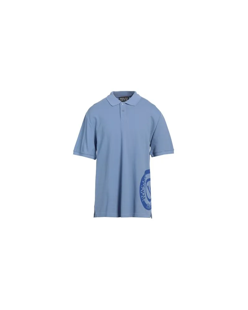 Versace Jeans TOPS - Poloshirtsauf YOOX.COM Hellblau