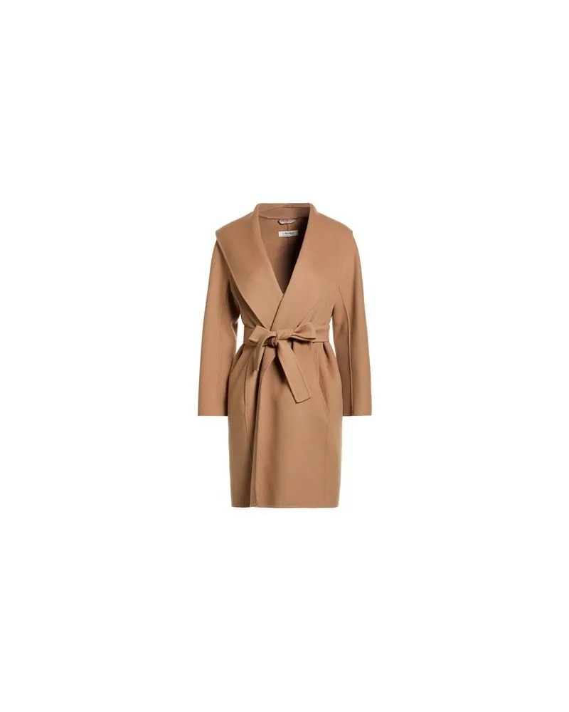 Max Mara JACKEN & MÄNTEL - Mäntelauf YOOX.COM Hellbraun