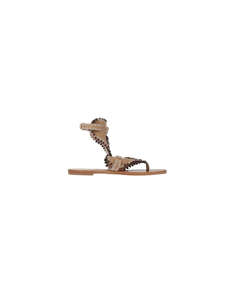 Alberta Ferretti SCHUHE - Zehentrennerauf YOOX.COM Beige