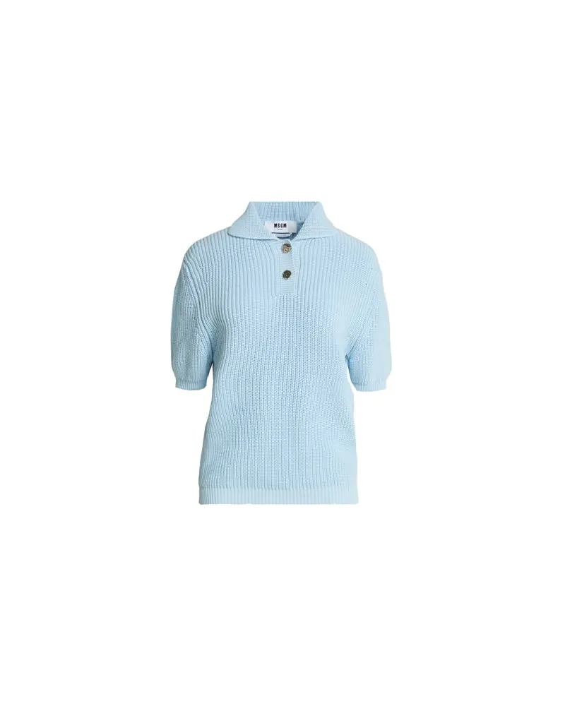 MSGM STRICKWAREN - Pulloverauf YOOX.COM Himmelblau