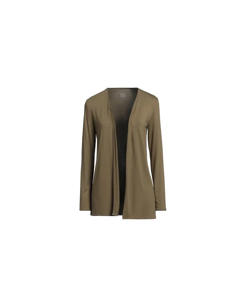Majestic STRICKWAREN - Strickjackenauf YOOX.COM Militärgrün