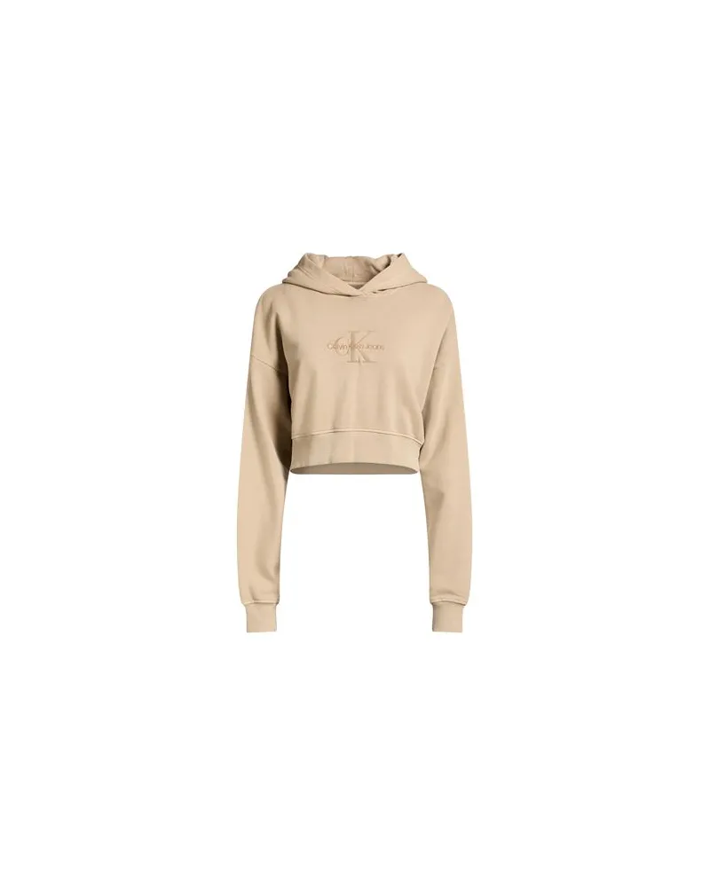 Calvin Klein TOPS - Sweatshirtsauf YOOX.COM Sand