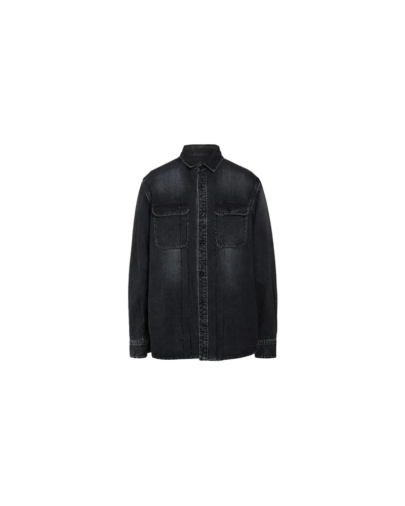 Sacai TOPS - Jeanshemdenauf YOOX.COM Schwarz