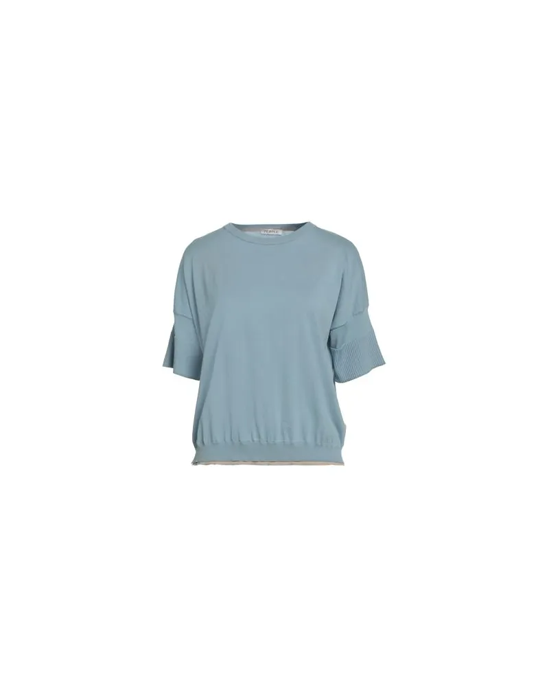 People of Shibuya STRICKWAREN - Pulloverauf YOOX.COM Hellblau