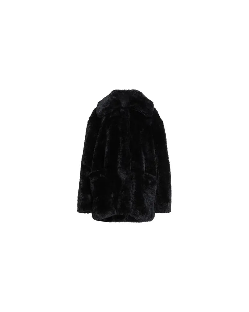 Free People JACKEN & MÄNTEL - Shearling- & Kunstfellauf YOOX.COM Schwarz