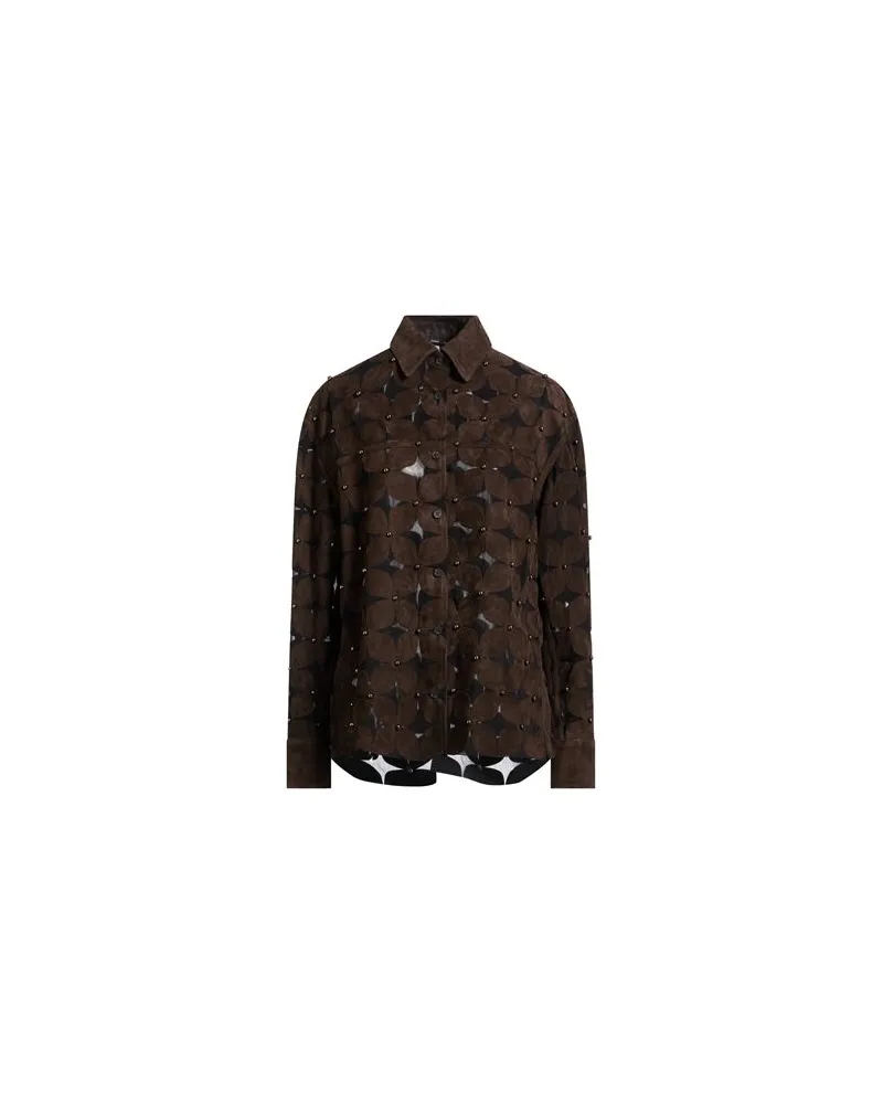 Sword 6.6.44 TOPS - Hemdenauf YOOX.COM Schokobraun