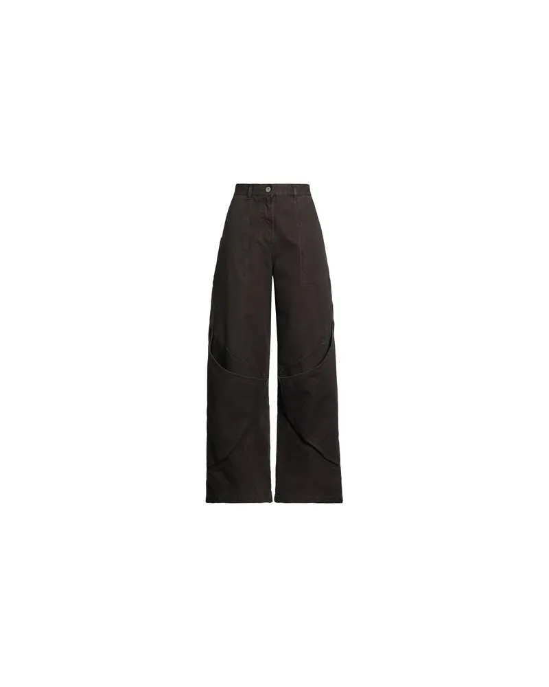 ATTICO HOSEN & RÖCKE - Jeanshosenauf YOOX.COM Dunkelbraun