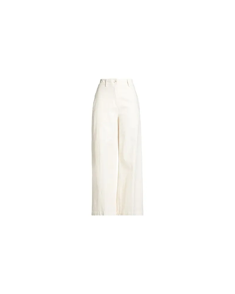 Alessia Santi DENIM - HOSEN & RÖCKE - Hosenauf YOOX.COM Elfenbein