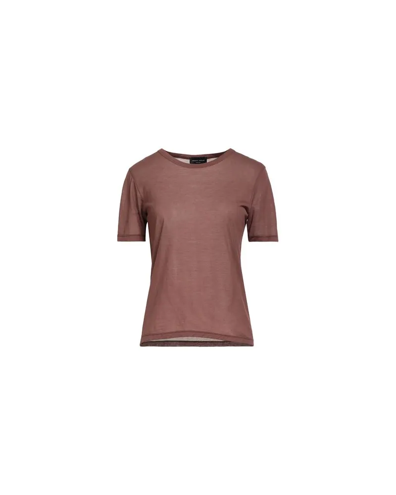 Roberto Collina TOPS - T-shirtsauf YOOX.COM Schokobraun