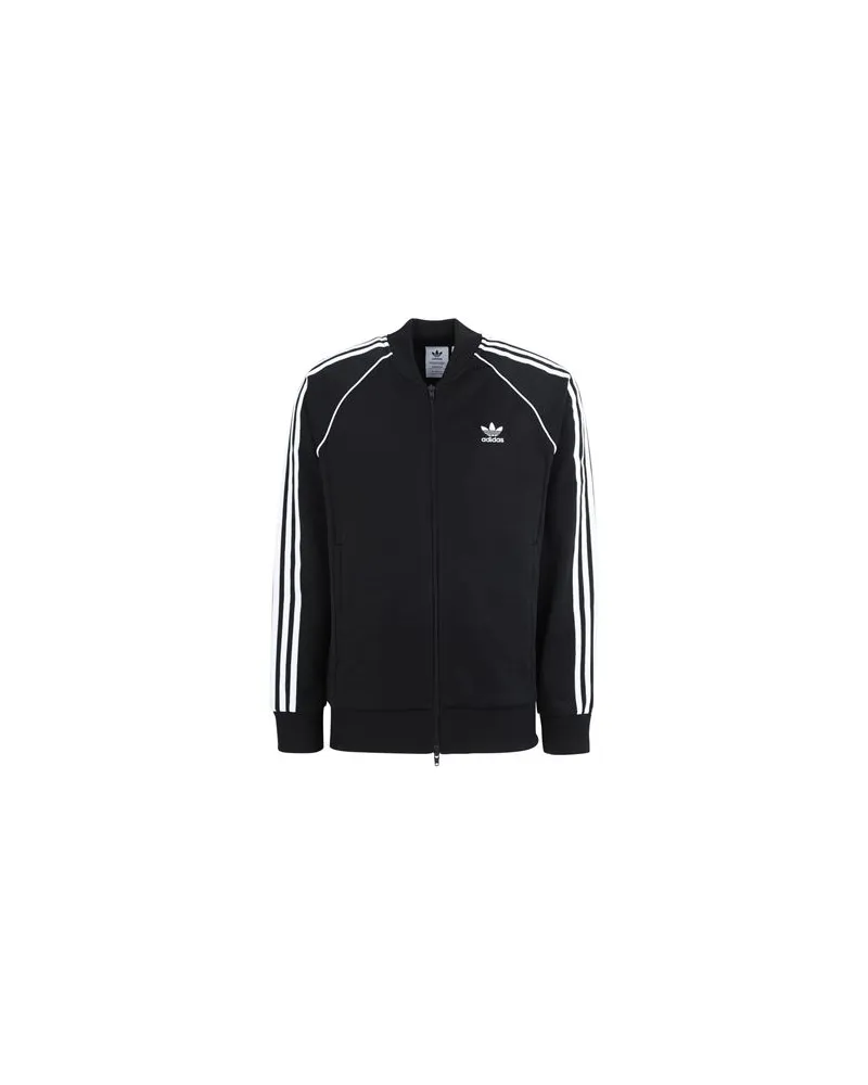 adidas SST TT P BLUE   - TOPS - Sweatshirtsauf YOOX.COM Schwarz