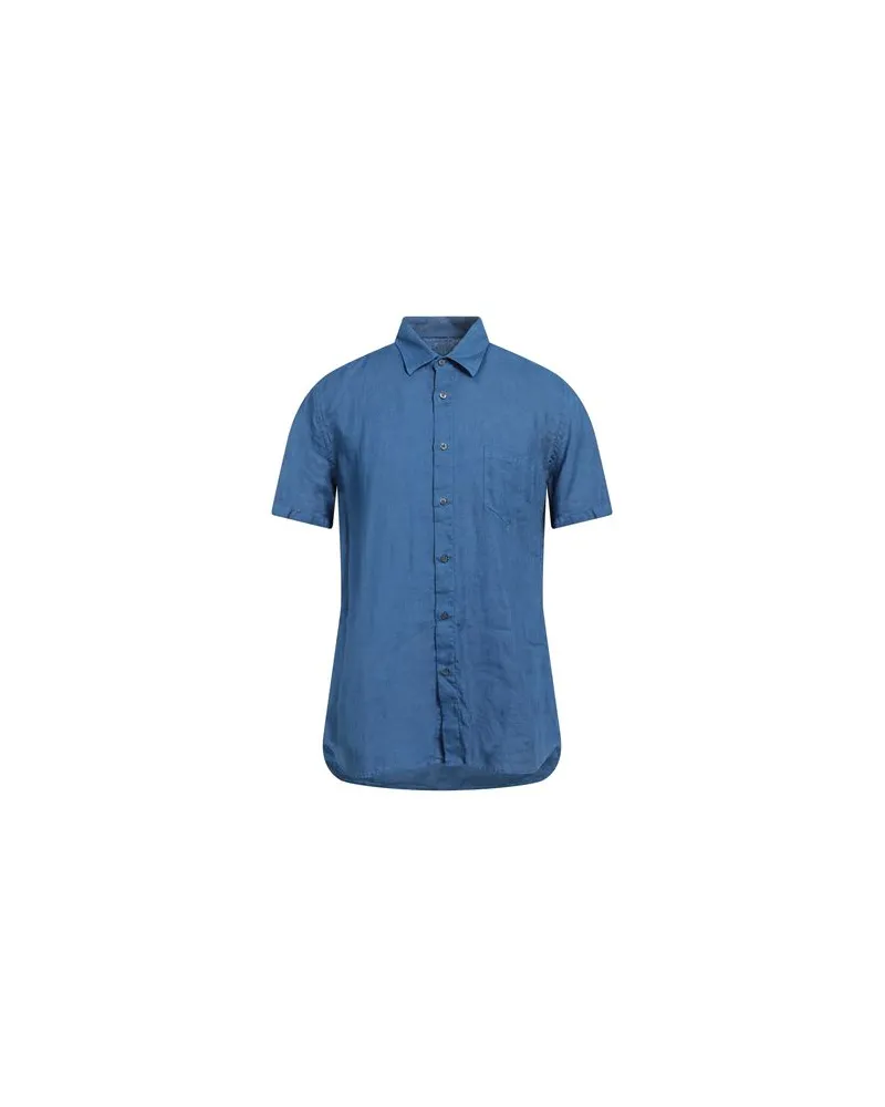 120% Lino TOPS - Hemdenauf YOOX.COM Taubenblau