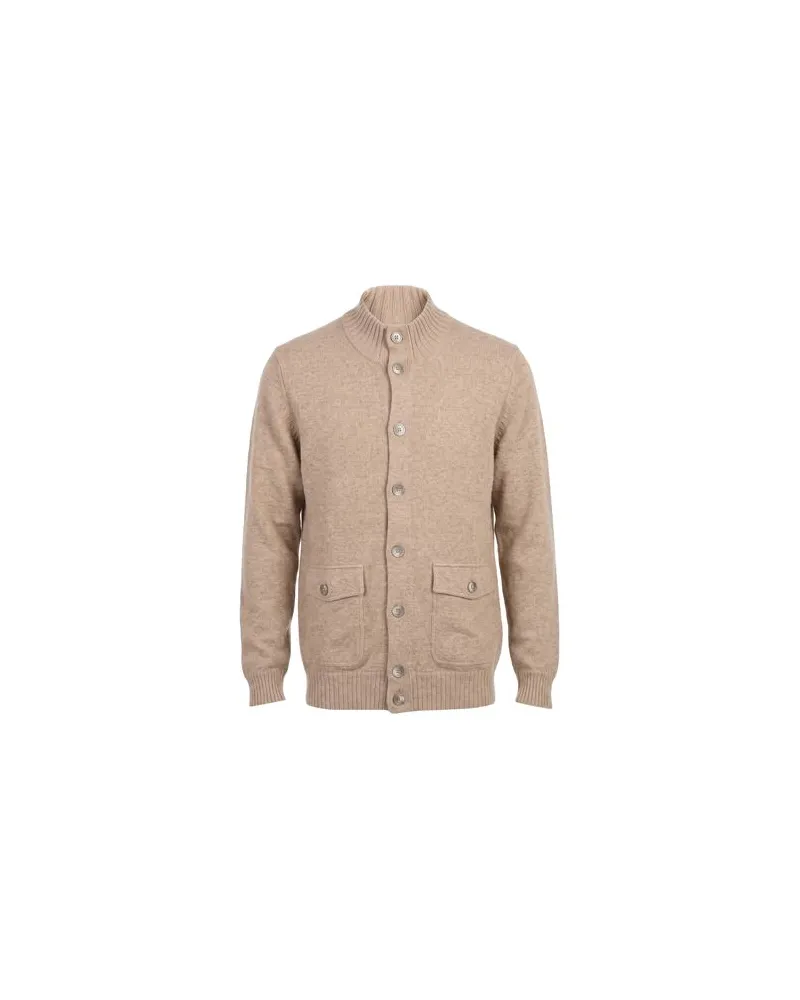 BARBA STRICKWAREN - Strickjackenauf YOOX.COM Sand