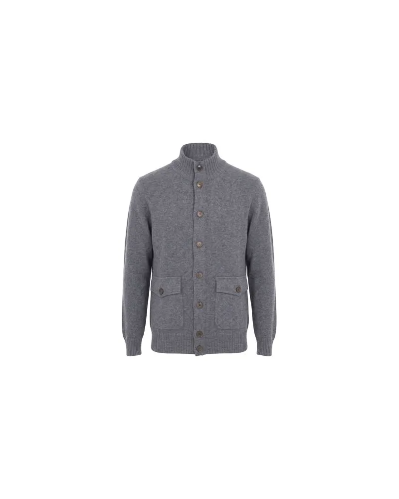 BARBA STRICKWAREN - Strickjackenauf YOOX.COM Grau