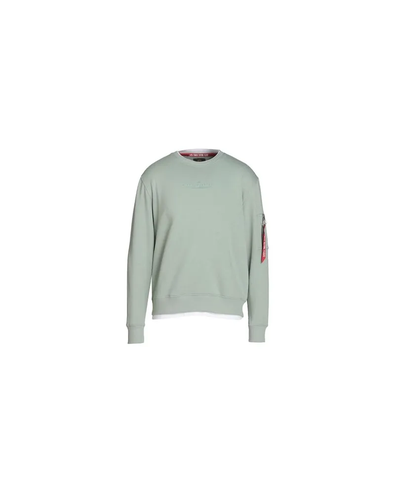 Alpha Industries TOPS - Sweatshirtsauf YOOX.COM Salbeigrün