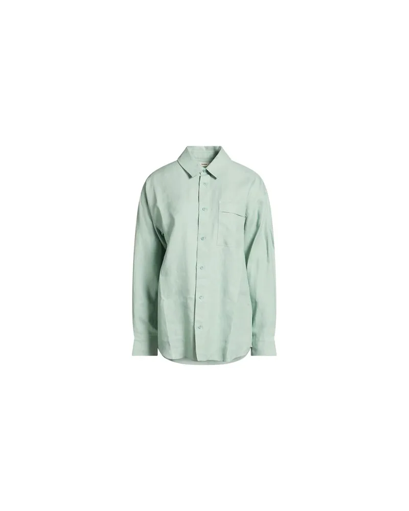 PANGAIA TOPS - Hemdenauf YOOX.COM Salbeigrün