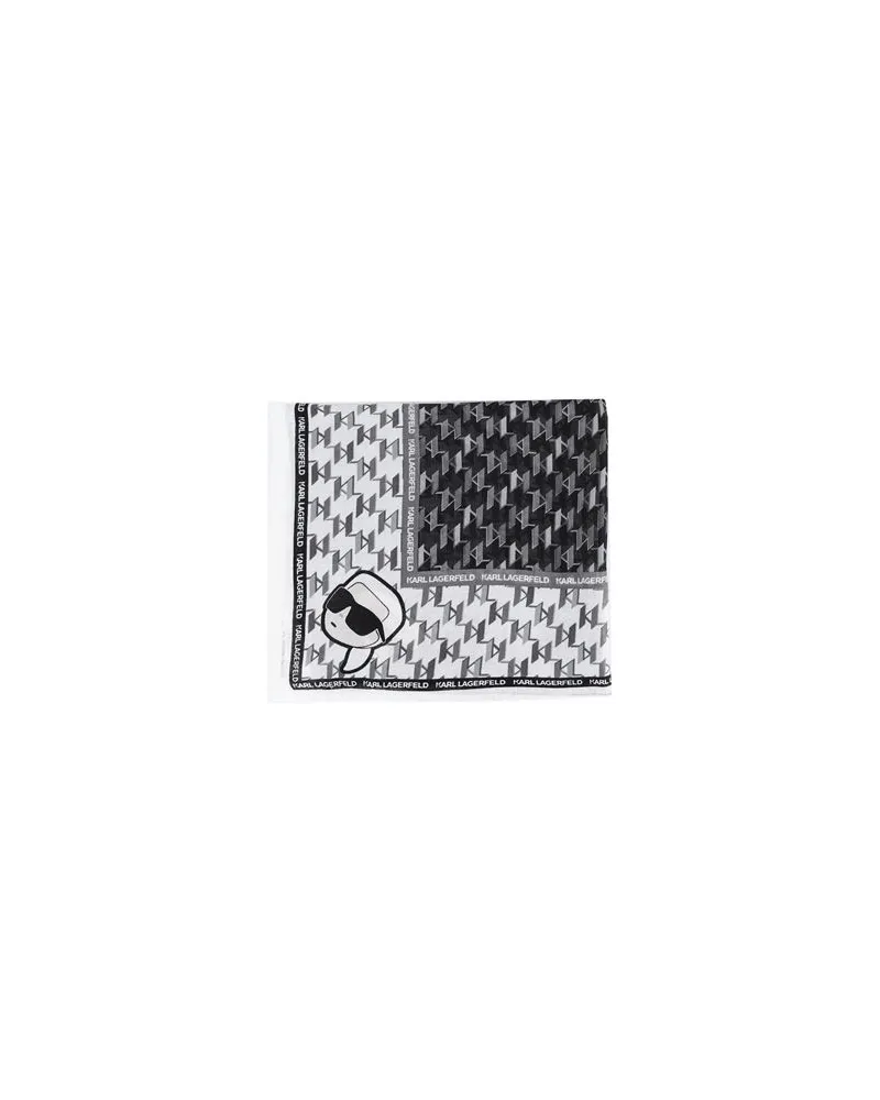 Karl Lagerfeld K/IKONIK 2.0 SQUARE SCARF CB  - ACCESSOIRES - Schalsauf YOOX.COM Schwarz
