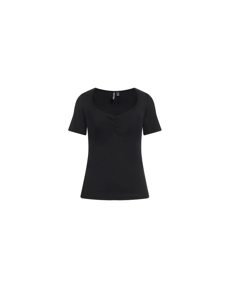 Pieces TOPS - T-shirtsauf YOOX.COM Schwarz