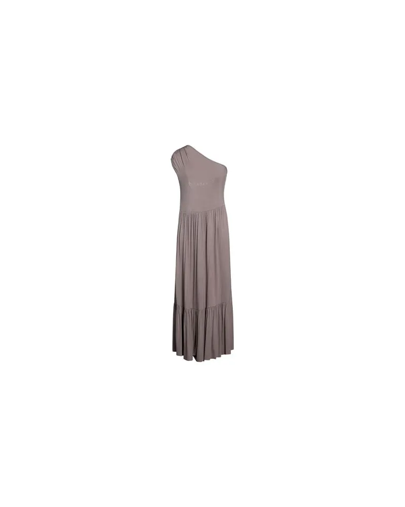Mangano KLEIDER - Maxi-Kleiderauf YOOX.COM Maulwurfsgrau