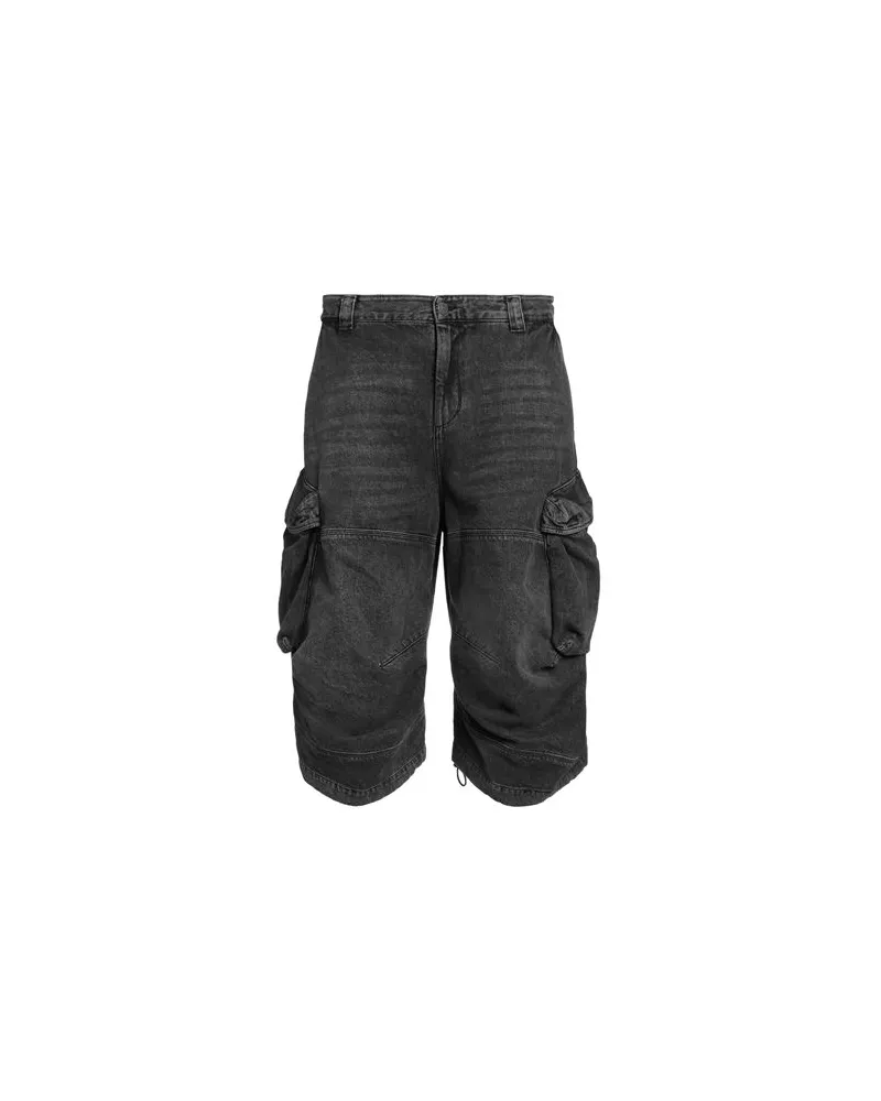 Diesel HOSEN & RÖCKE - Jeansshortsauf YOOX.COM Schwarz