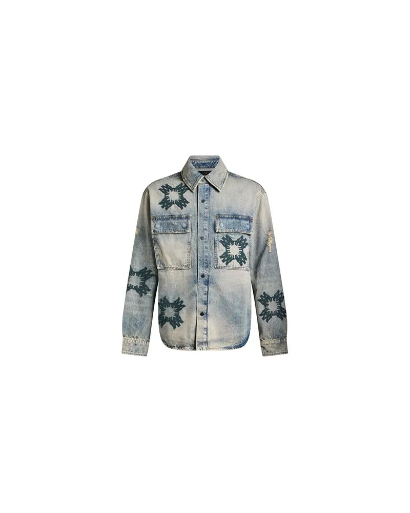 Amiri TOPS - Jeanshemdenauf YOOX.COM Hellblau