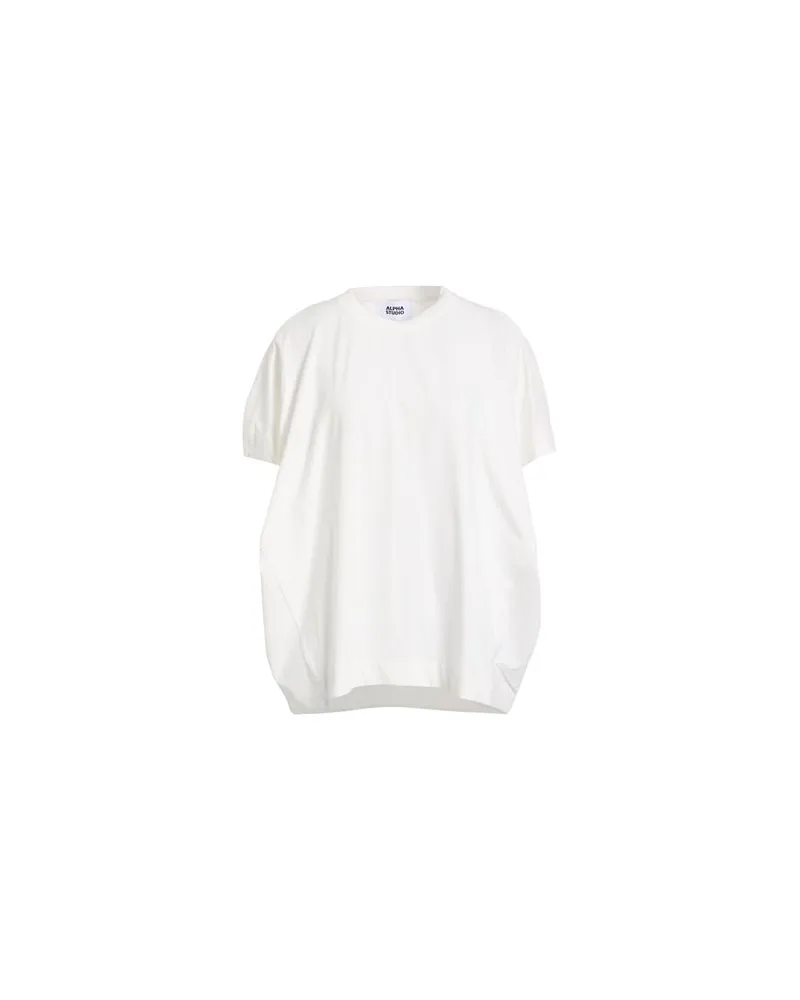 Alpha Studio TOPS - T-shirtsauf YOOX.COM Elfenbein