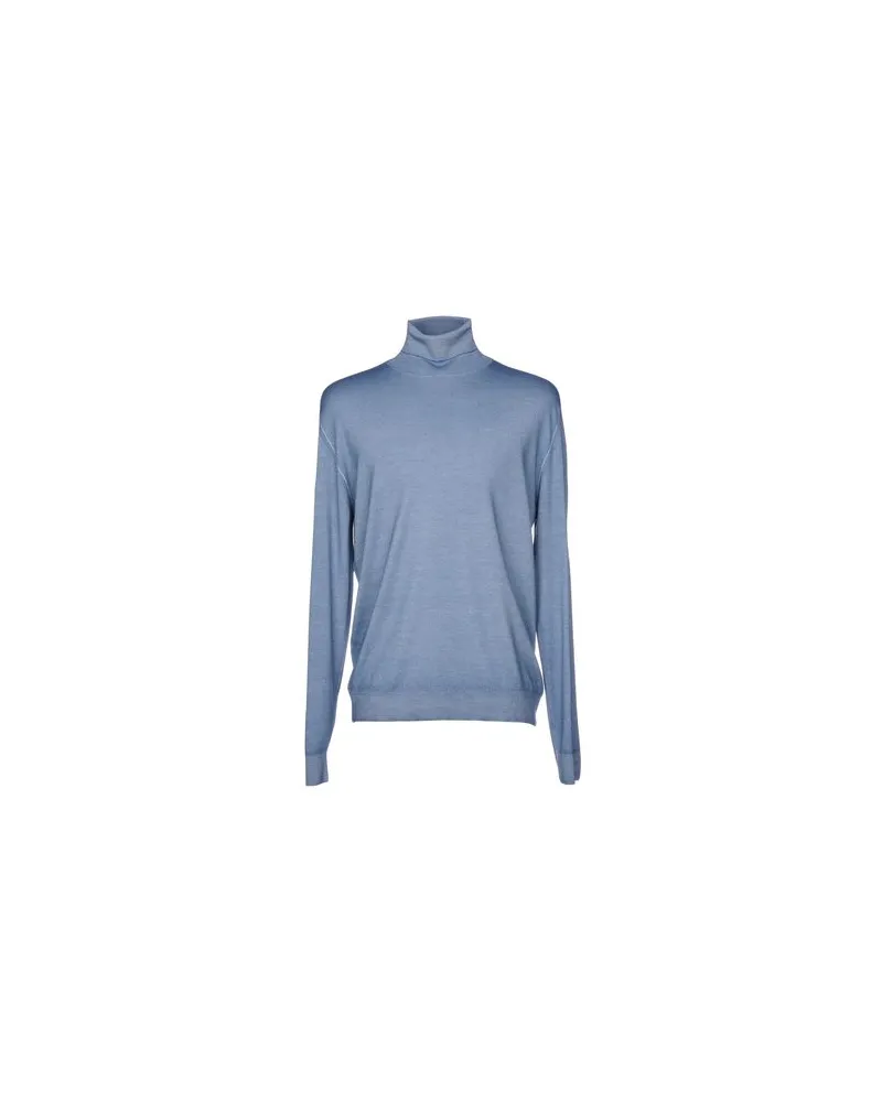Filippo de Laurentiis STRICKWAREN - Rollkragenpulloverauf YOOX.COM Himmelblau