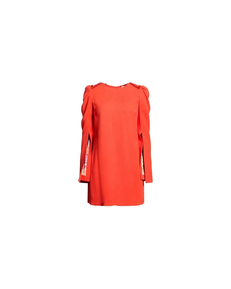 Elisabetta Franchi KLEIDER - Mini-Kleiderauf YOOX.COM Tomatenrot