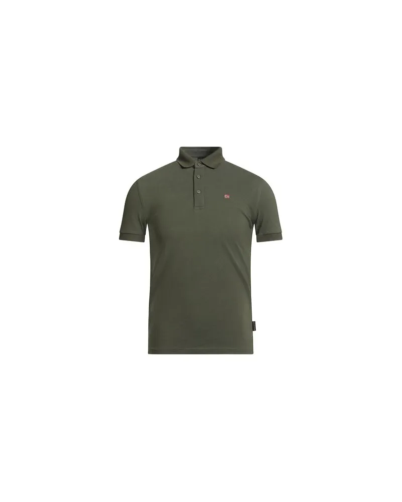 Napapijri TOPS - Poloshirtsauf YOOX.COM Militärgrün