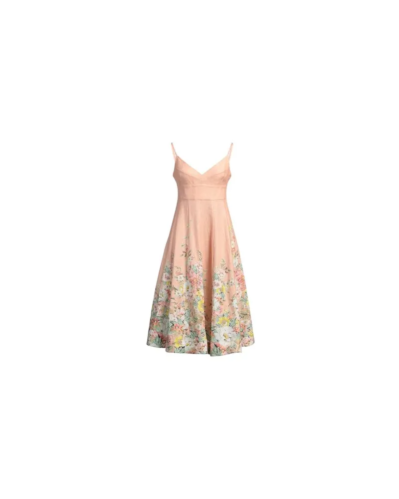 Zimmermann KLEIDER - Midi-Kleiderauf YOOX.COM Lachs