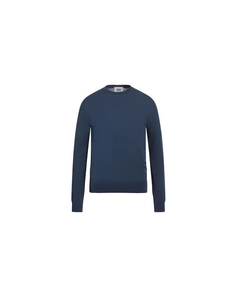 Alpha Studio STRICKWAREN - Pulloverauf YOOX.COM Marineblau