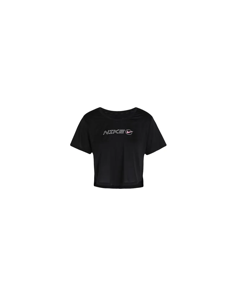 Nike Dri-FIT One Icon Clash Cropped Training Top - TOPS - T-shirtsauf YOOX.COM Schwarz