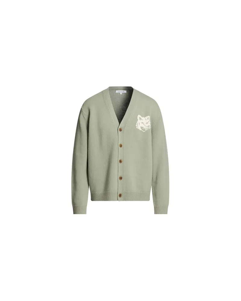 Kitsuné STRICKWAREN - Strickjackenauf YOOX.COM Säuregrün
