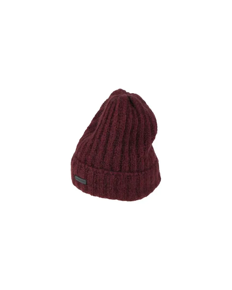 Emporio Armani ACCESSOIRES - Mützen & Hüteauf YOOX.COM Bordeaux