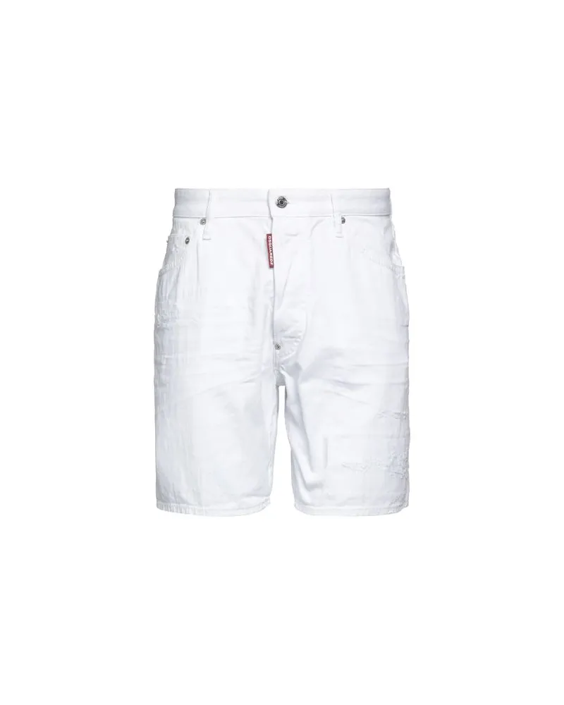 Dsquared2 HOSEN & RÖCKE - Jeansshortsauf YOOX.COM Weiß