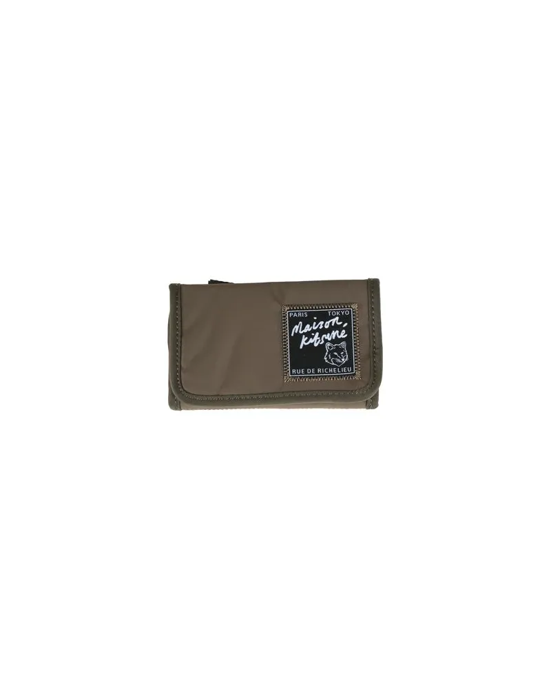Kitsuné Kleinlederwaren - Brieftaschenauf YOOX.COM Militärgrün