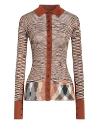 Missoni Strickjacke Rostrot