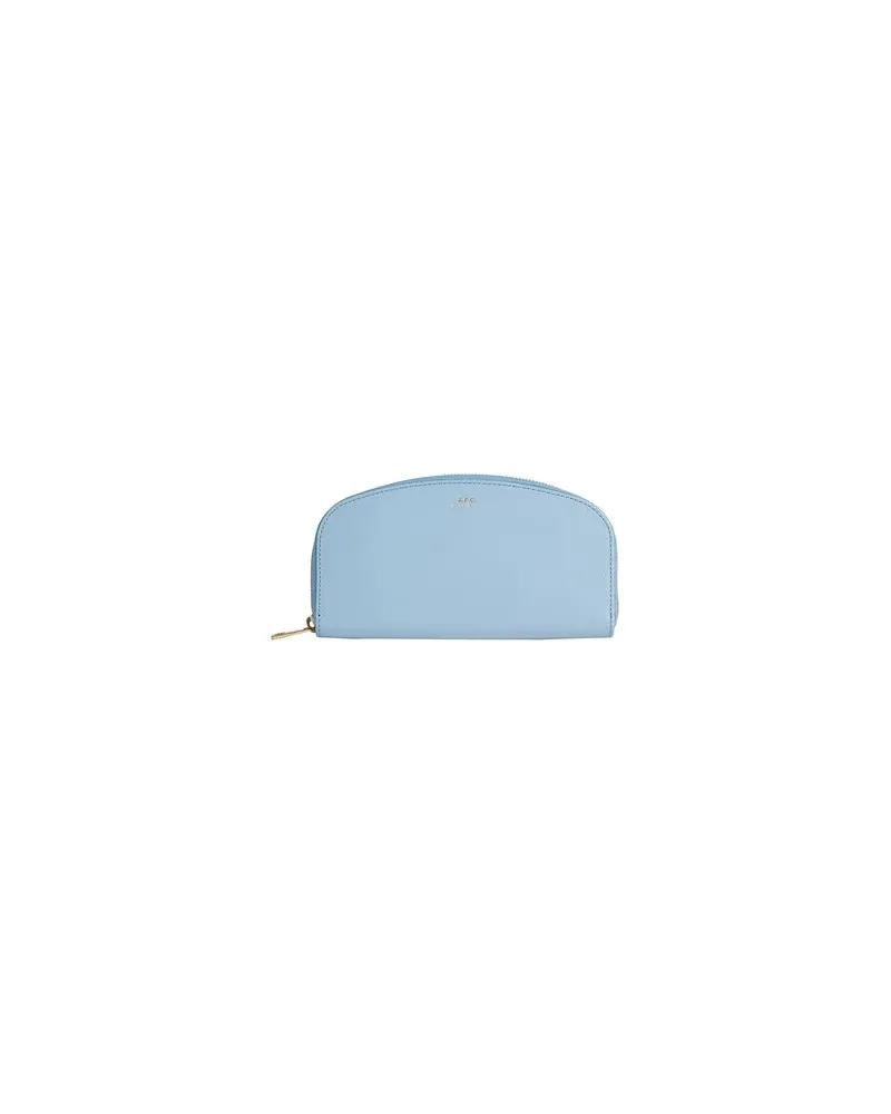 A.P.C. Kleinlederwaren - Brieftaschenauf YOOX.COM Hellblau