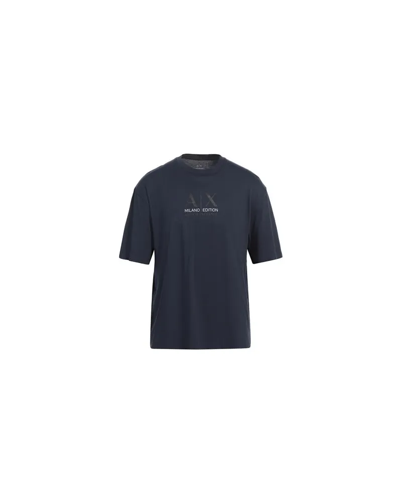 Armani Exchange TOPS - T-shirtsauf YOOX.COM Marineblau