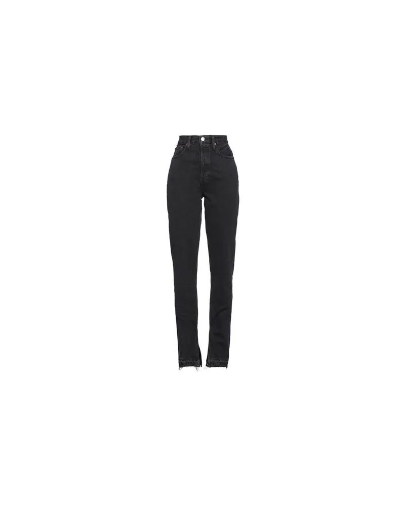 RE/DONE HOSEN & RÖCKE - Jeanshosenauf YOOX.COM Schwarz