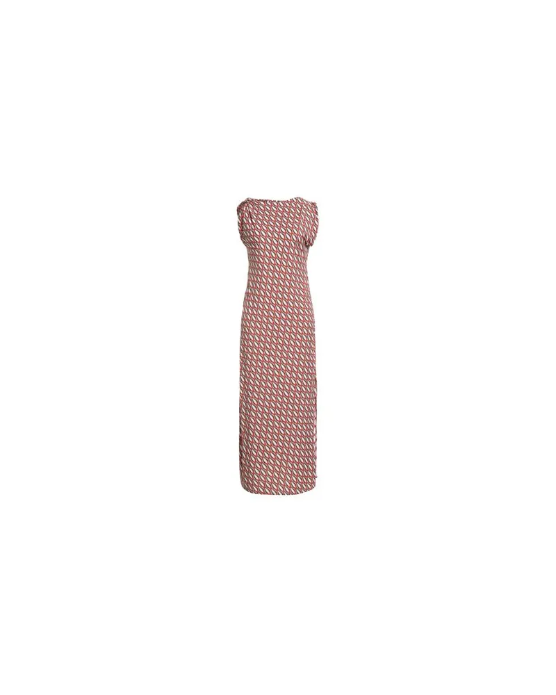 Maliparmi KLEIDER - Maxi-Kleiderauf YOOX.COM Rostrot