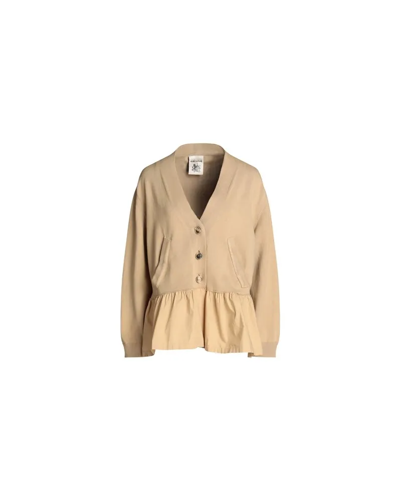 Semicouture STRICKWAREN - Strickjackenauf YOOX.COM Kamel