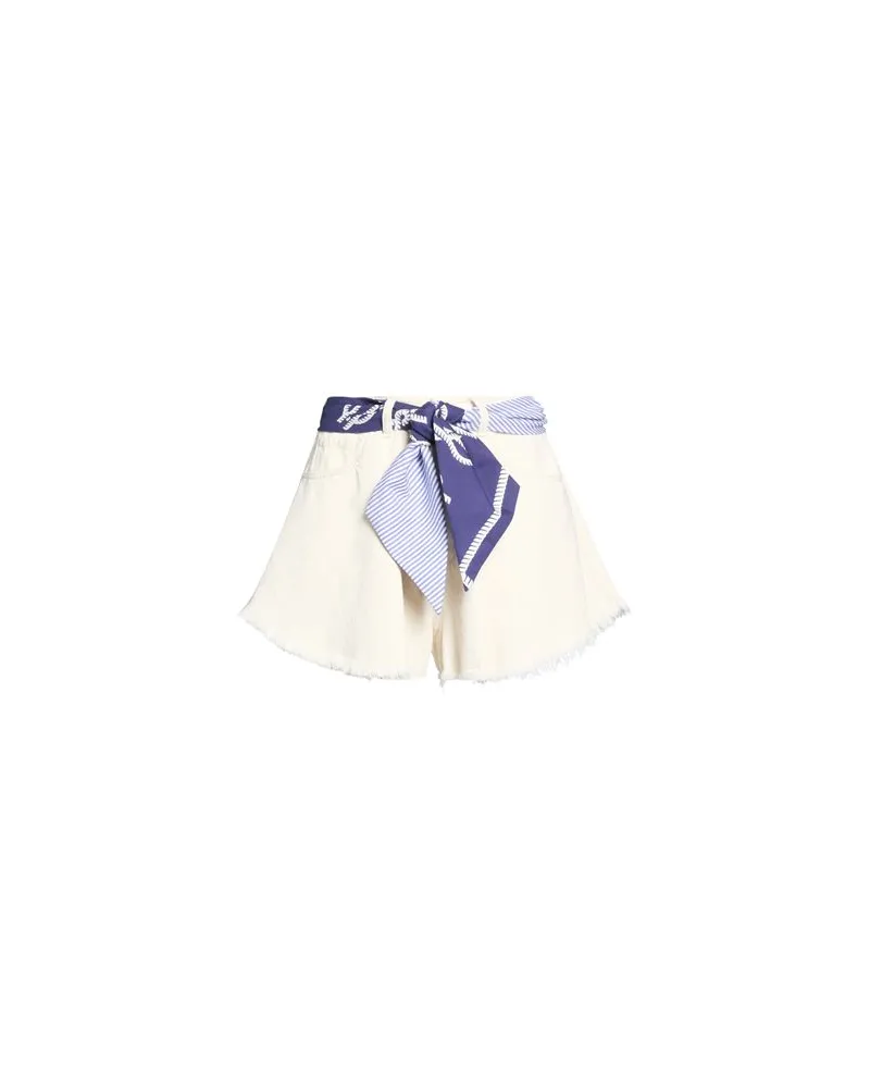 Forte Couture HOSEN & RÖCKE - Jeansshortsauf YOOX.COM Cremeweiß