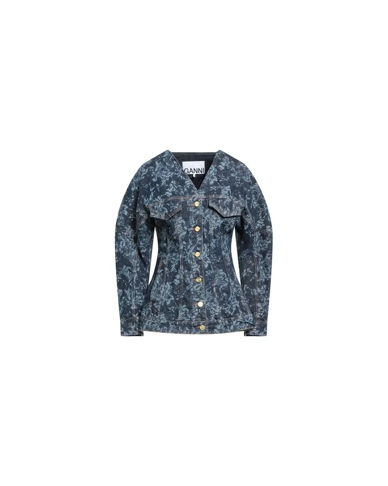 Ganni JACKEN & MÄNTEL - Jeansjacken/Mäntelauf YOOX.COM Blau