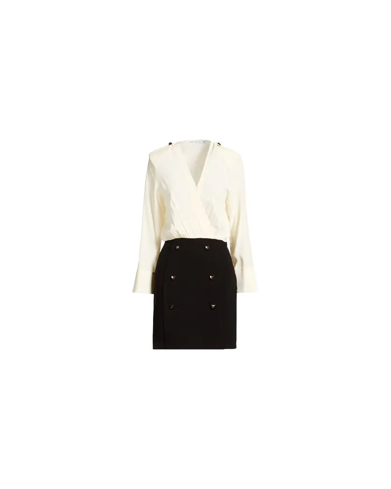 Simona Corsellini KLEIDER - Mini-Kleiderauf YOOX.COM Cremeweiß