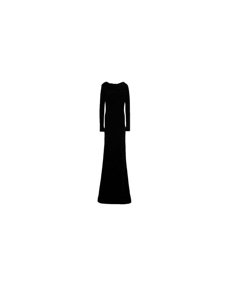Elisabetta Franchi KLEIDER - Maxi-Kleiderauf YOOX.COM Schwarz
