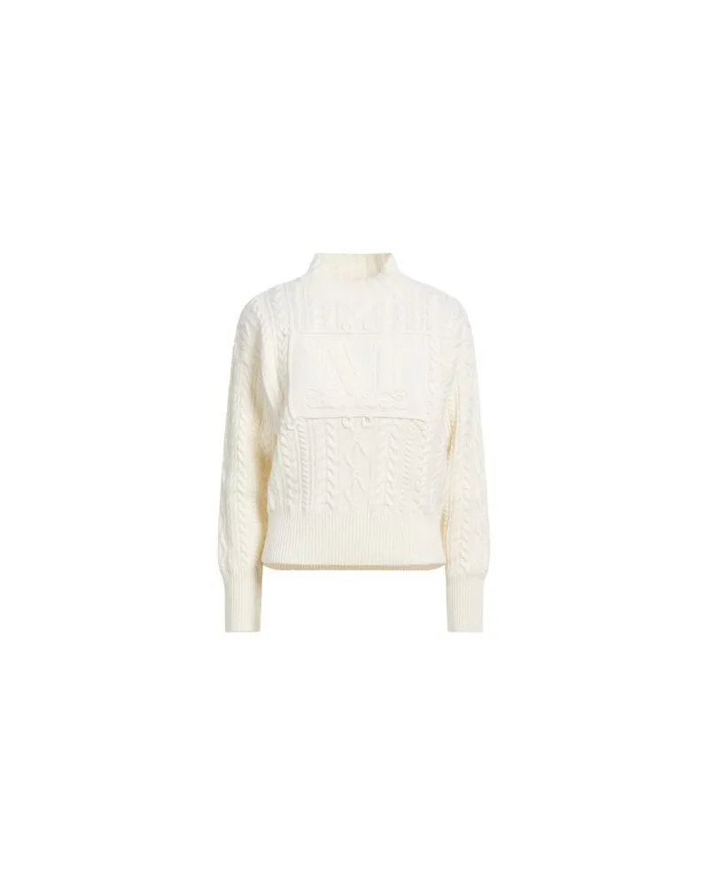 Max Mara STRICKWAREN - Rollkragenpulloverauf YOOX.COM Cremeweiß
