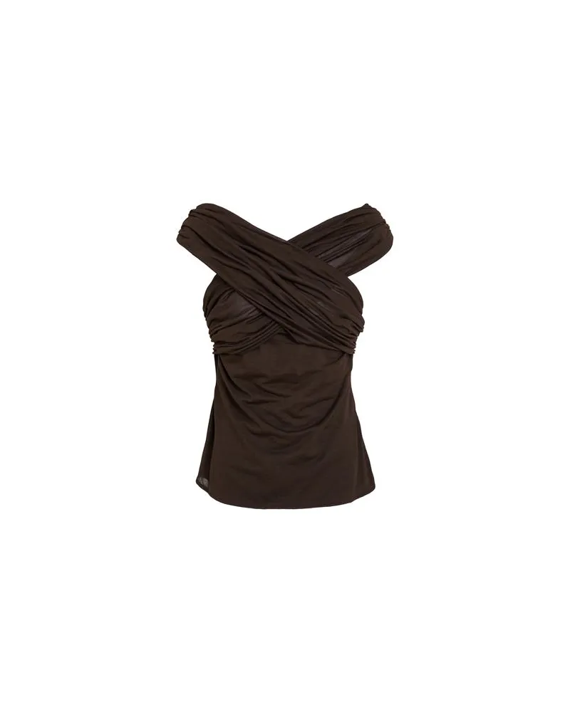 AMI Paris TOPS - Topsauf YOOX.COM Dunkelbraun